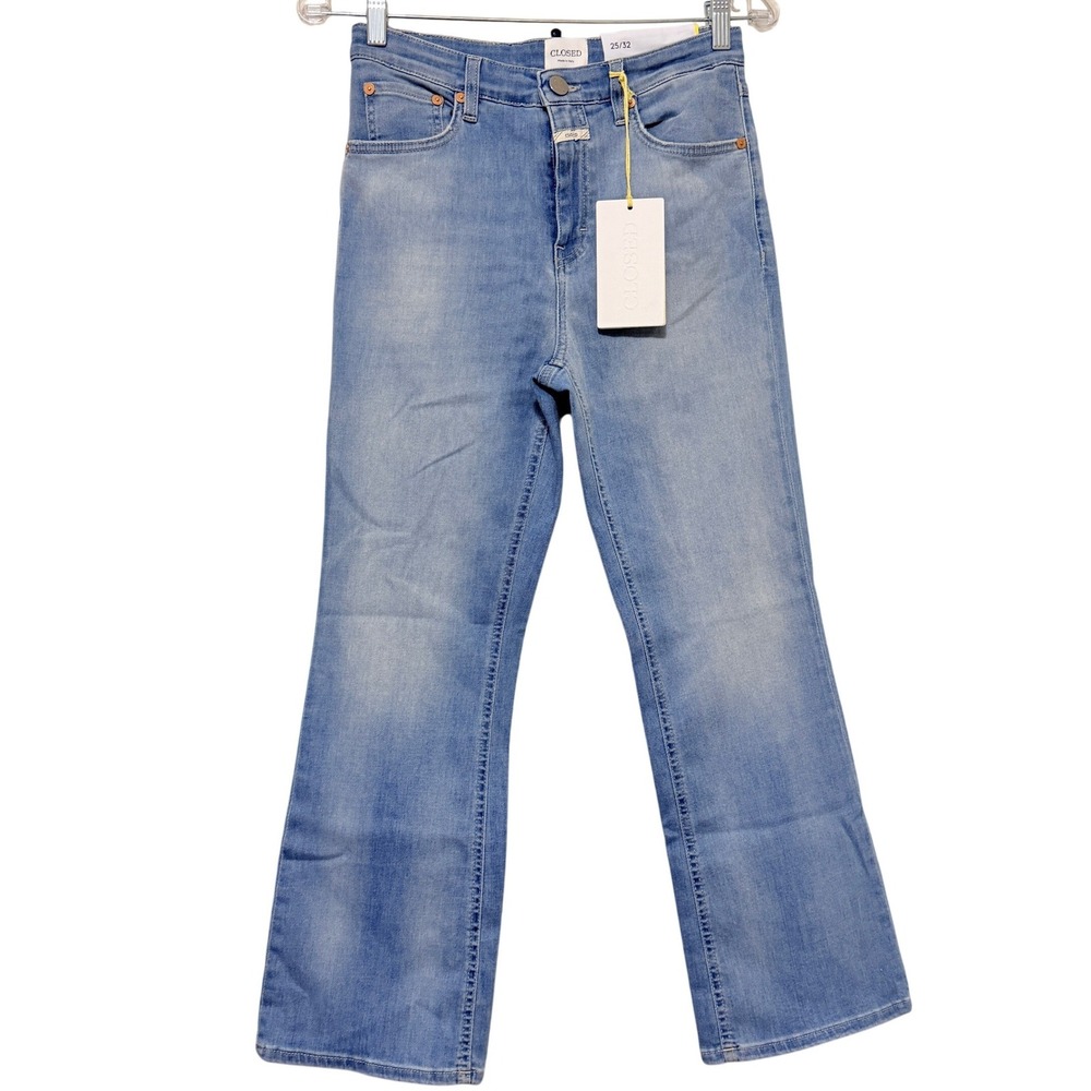 CLOSED Hi Sun High Rise Flared Crop Jeans Light Blue Denim Women's‎ Size 25x32